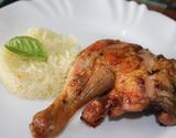 Coxa e sobrecoxa de frango com cerveja