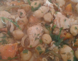 Frango com grão-de-bico