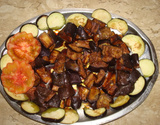 Salada de berinjela ao molho shoyu