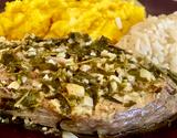 Peixe com salsinha e cebolinha