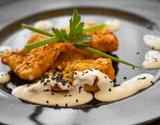 Filé de peixe com molho branco