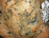 Frango assado no sal grosso