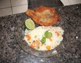 Arroz simples com camarão