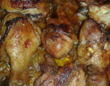 Frango assado aromático