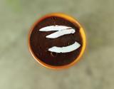 Mousse de banana com chocolate e coco