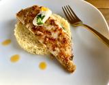 Filé de tilápia grelhada com couscous marroquino