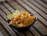 Salada de batata com presunto