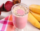 Vitamina de banana, beterraba e aveia