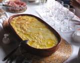 Escondidinho de bacalhau com batata palha