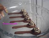 Colher de chocolate com brigadeiro