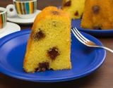 Bolo de fubá (milho) com goiabada