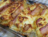 Filé de frango com bacon e queijo parmesão