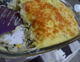 Escondidinho de arroz com frango