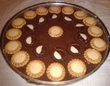 Pavê de chocolate preto e chocolate branco