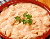Strogonoff de frango sem lactose com creme aveludado sem alterar o sabor