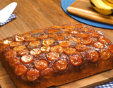 Bolo de banana caramelada