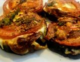 Mini pizza de berinjela