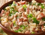 Arroz carreteiro delícia (com sobras de churrasco)