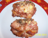 Sobrecoxas e coxas de frango recheados