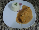 Salmão ao molho de requeijão