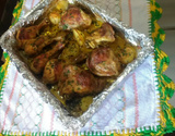 Coxas e sobrecoxas assadas