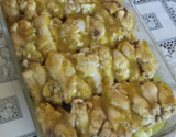 Frango assado com creme fácil