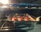 Mini pizza sem glúten com farinha zaya (farinha de mandioca)