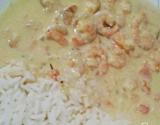Camarão cremoso ao leite de coco
