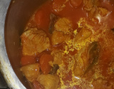 Frango com batata cozido na panela de pressão