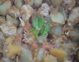 Peito de frango com legumes