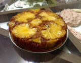Bolo caramelizado de abacaxi