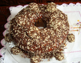 Bolo de formigueiro com brigadeiro branco