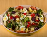 Bacalhau ao azeite e legumes