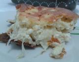 Torta de repolho com ricota temperada
