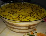 Pavê de chocolate com mousse de maracujá