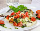 Peito de Frango Cremoso com Alcaparras