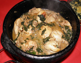 Frango com espinafre