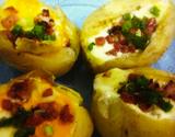 Batata recheada com calabresa