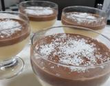 Mousse de maracujá com cobertura de chocolate