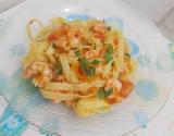 Fettuccine com camarão