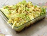 Salada de acelga com alho e gengibre frito