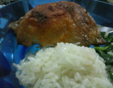 Frango assado com maionese