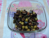 Salada de berinjela no microondas