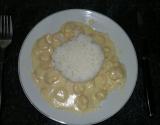 Camarão com molho 3 queijos (com provolone)