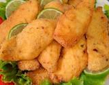 Peixe empanado com fubá