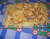 Peito de frango com creme de cebola