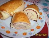 Pãezinhos de mandioquinha enroladinhos recheados