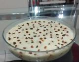 Pavê de bolacha com creme branco