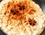 Arroz doce com leite em pó sem açúcar adicionado que ainda fica docinho