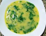 Sopa de grão-de-bico com espinafre